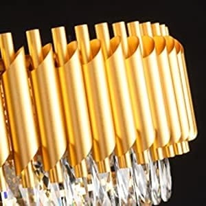 Mamba Chandelier - 600 MM 5 Tier Golden