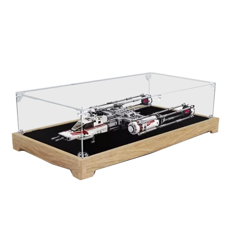 HCAEIOFJ Display Case for LEGO The Rise of Skywalker Resistance Y-Wing Starfighter 75249 - Acrylic