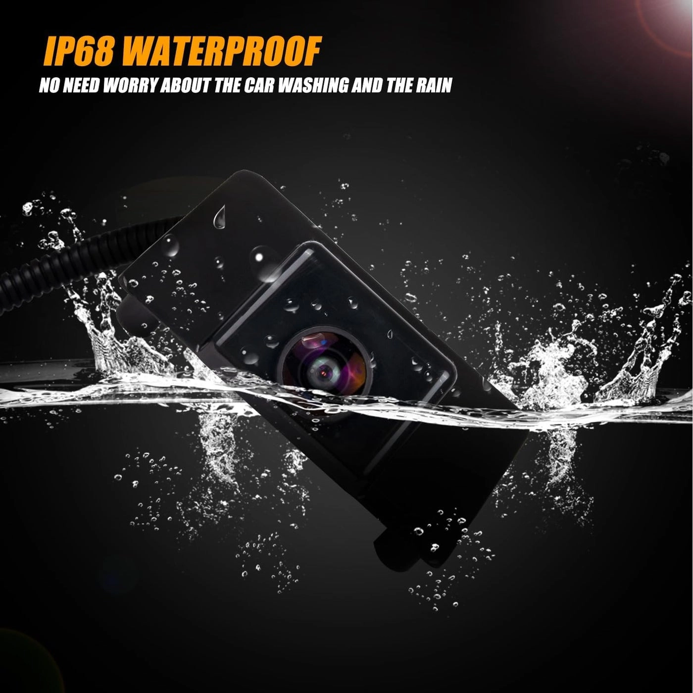 590-076 - Rear View Backup Camera 170° ultra-wide Waterproof