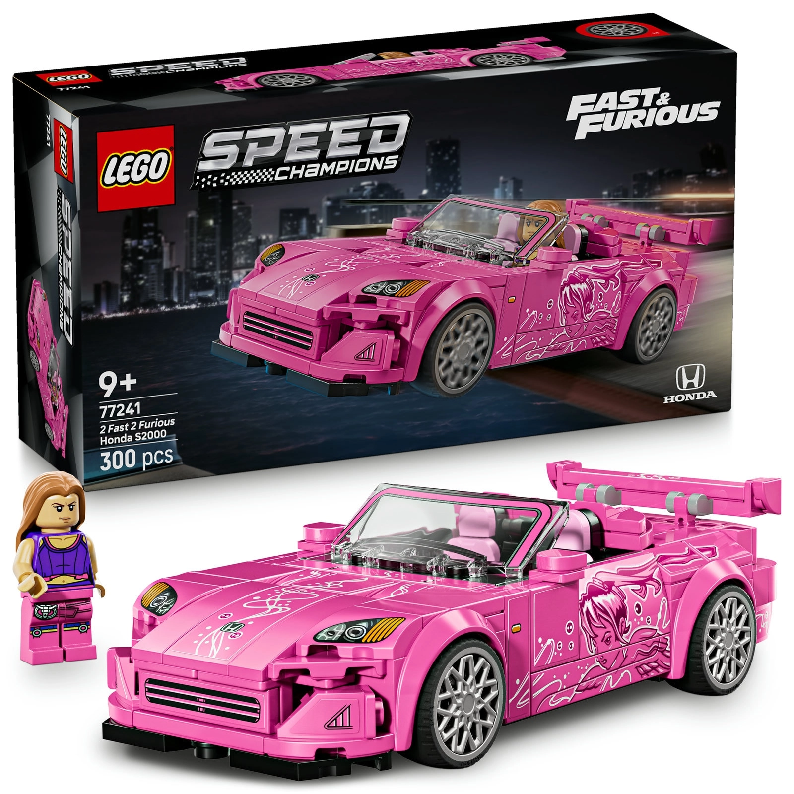 COLOR LAND CHILDRENS TOYS CENTER LLC 2 Fast 2 Furious Speed Champions Honda S2000 77241 - Includes Suki minifigure