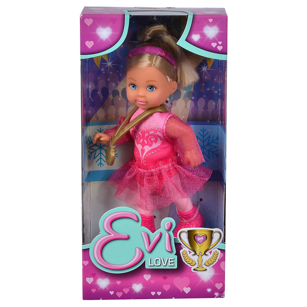 Evi Love Skater Doll - 12 cm Pink Costume