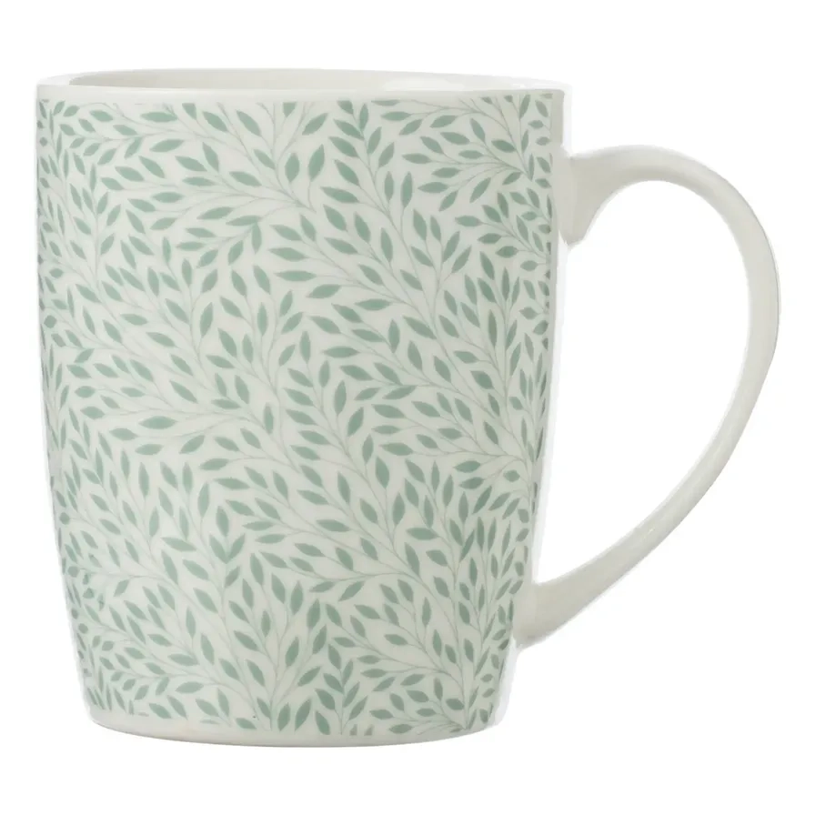 New Bone China Leaf Mug - 330 ml