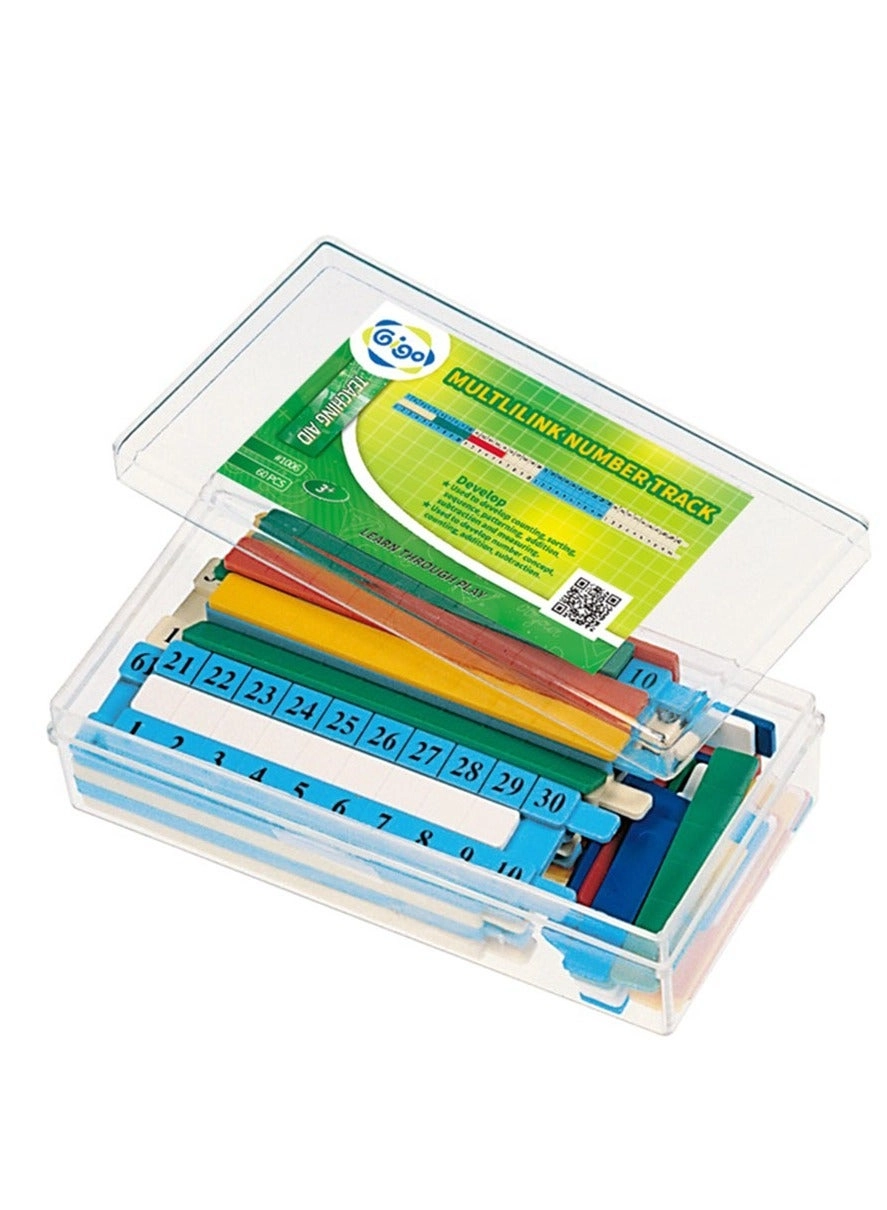 Multilink Number Track Toy - 3+ 50 pieces