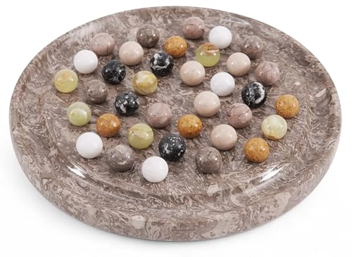 Peg Solitaire - 42 Piece Marble Oceanic