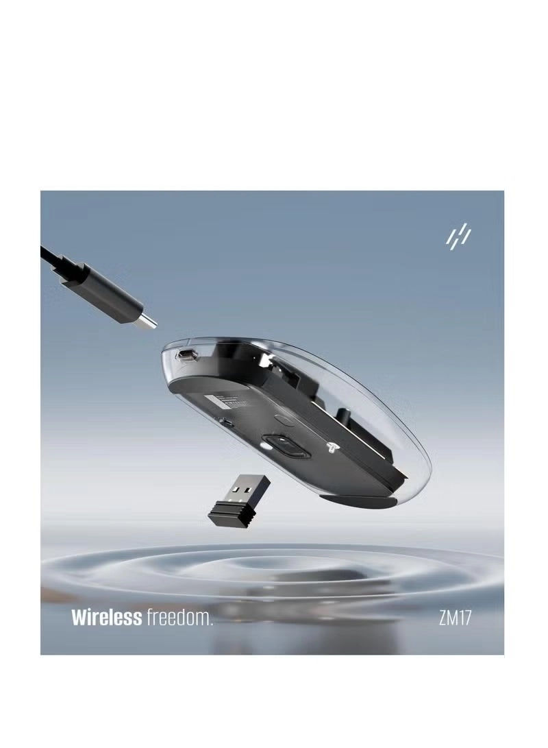 Crystal Transparent Magnetic Mouse - Wireless