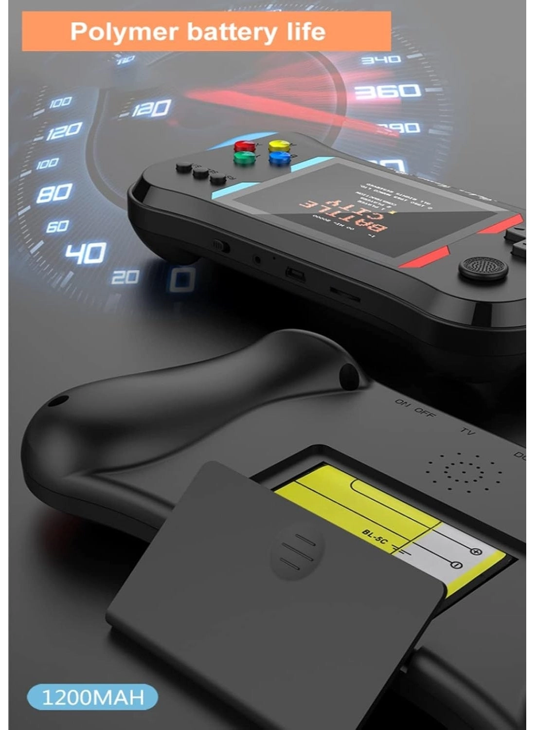 Retro Handheld Game Console - 3-inch 500 games