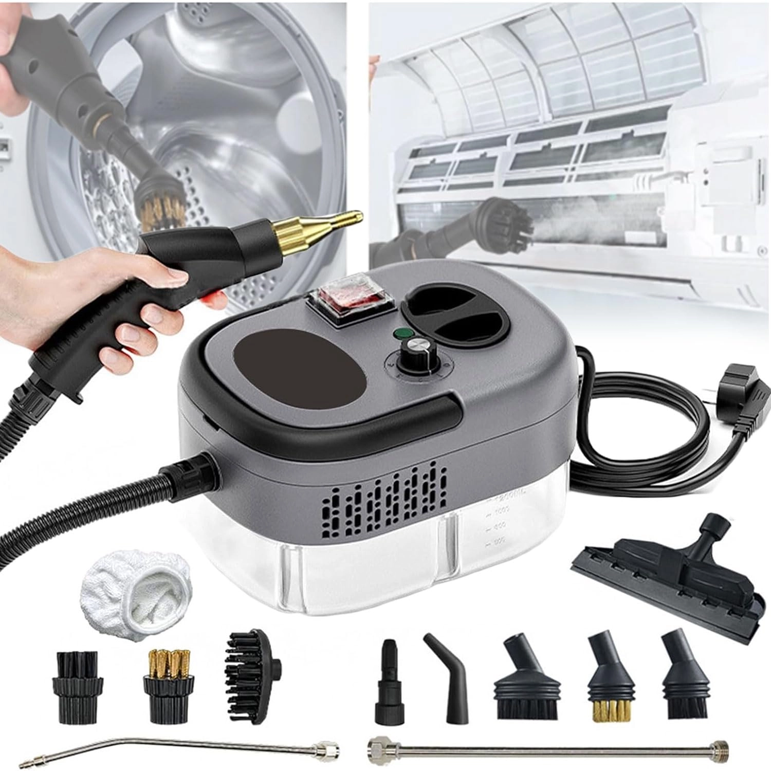 Steam Cleaner - 3BAR 1.2 Liters