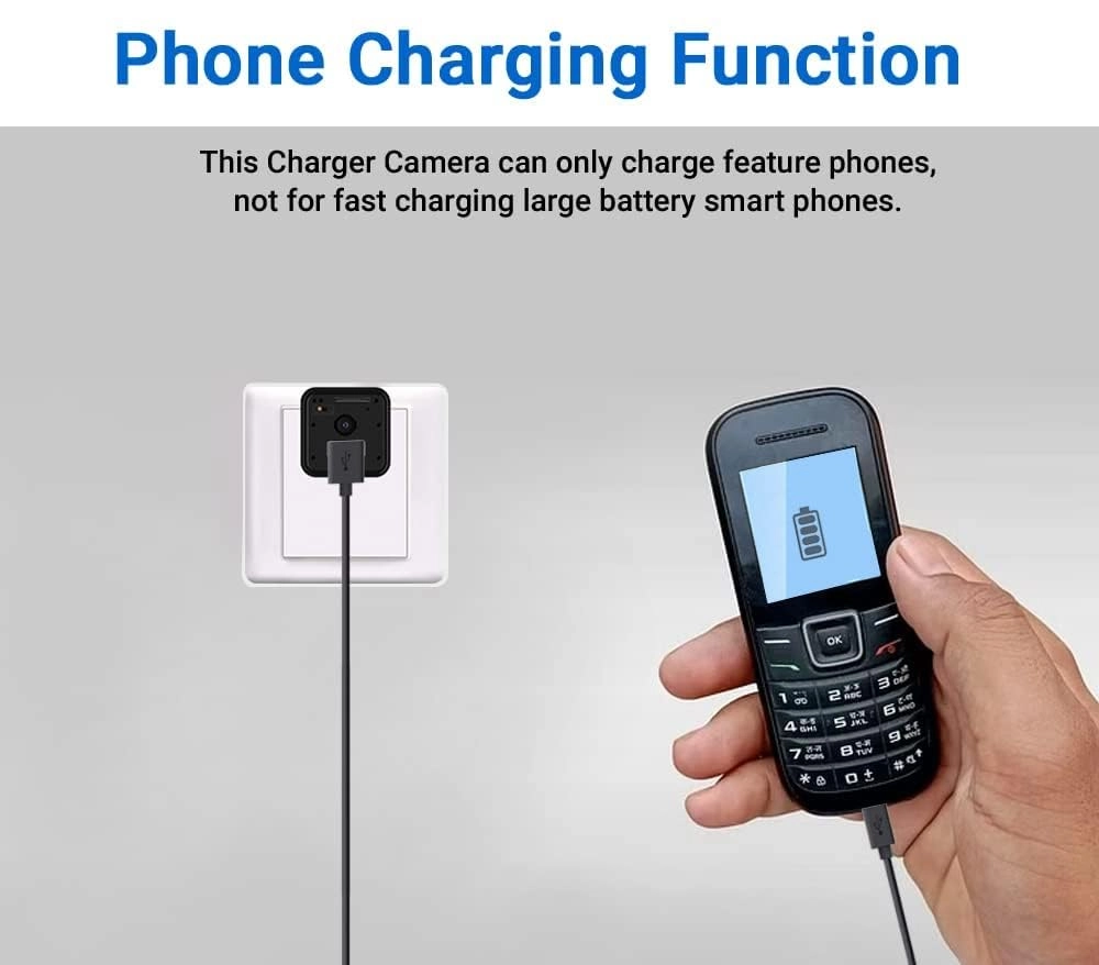 1080p USB Charger Type Hidden Camera - 256 Gb