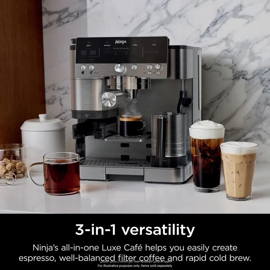 Luxe Premier - 3-in-1 integrated grinder frother