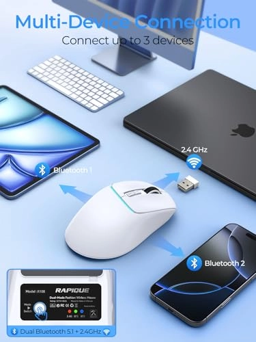 R108 Tri-Mode Wireless Mouse - Wireless