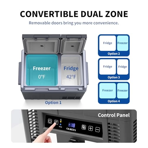 RV Car Refrigerator - 38 Quart Dual Zone