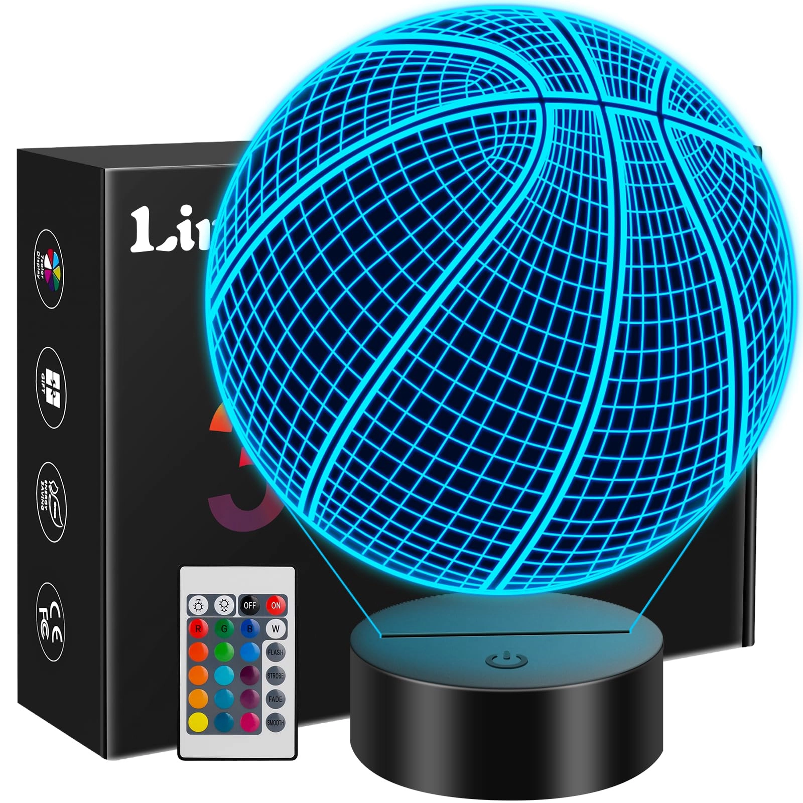 linkax Basketball-02 - Battery Powered 16 Colors Changing