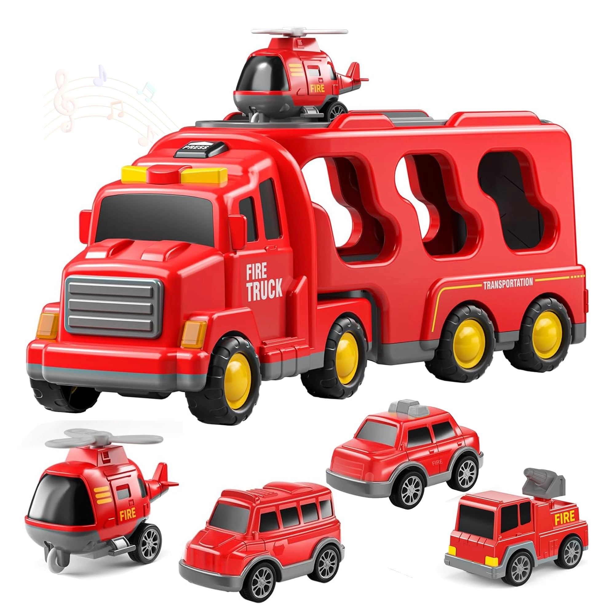 Happy Cheeks Private Limited. 5-in-1 Fire Truck Toy Set