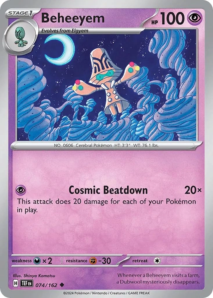 Pokémon Pokemon Beheeyem 074/162 Temporal Forces