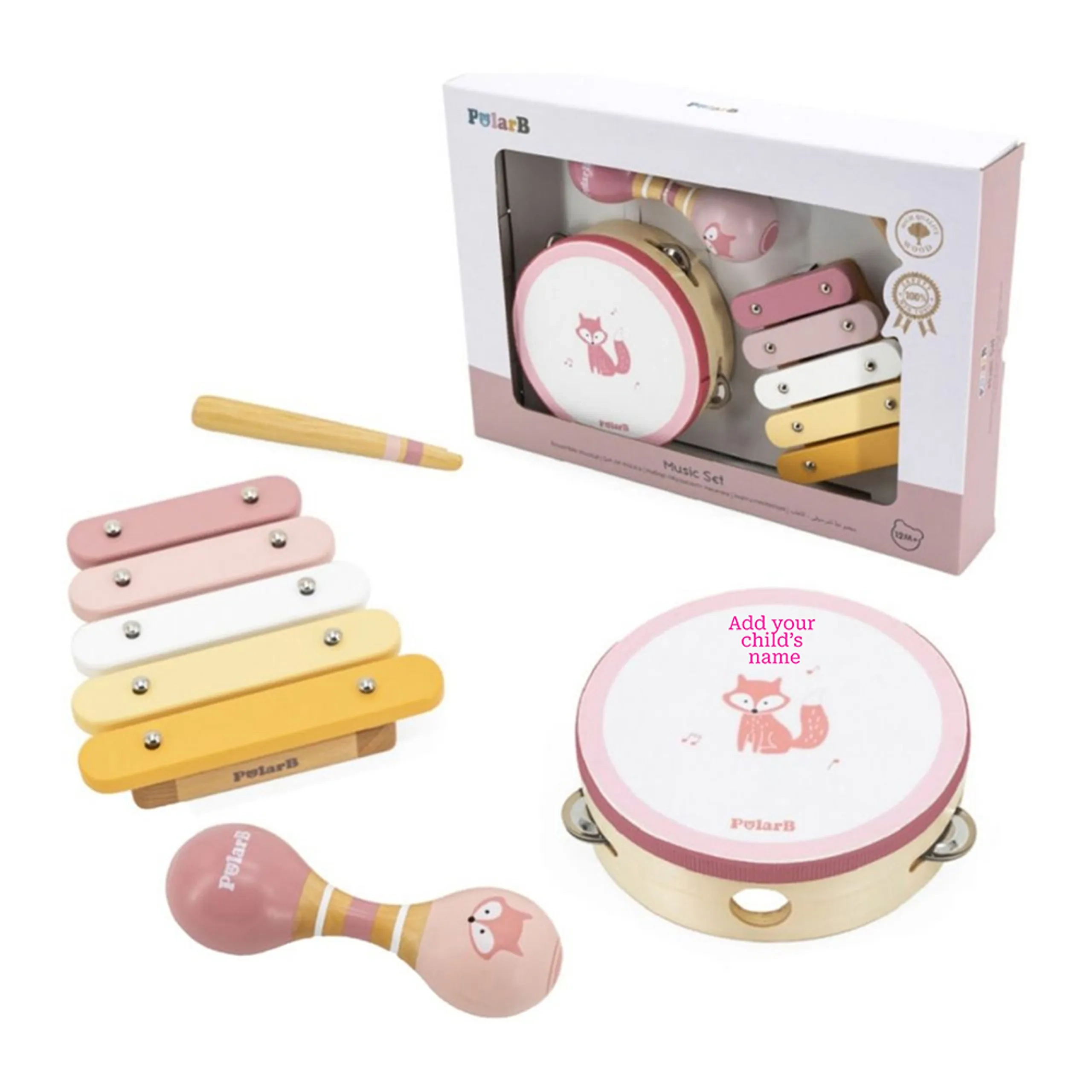 Bird Wooden Music Set - Suitable for 12 months and above