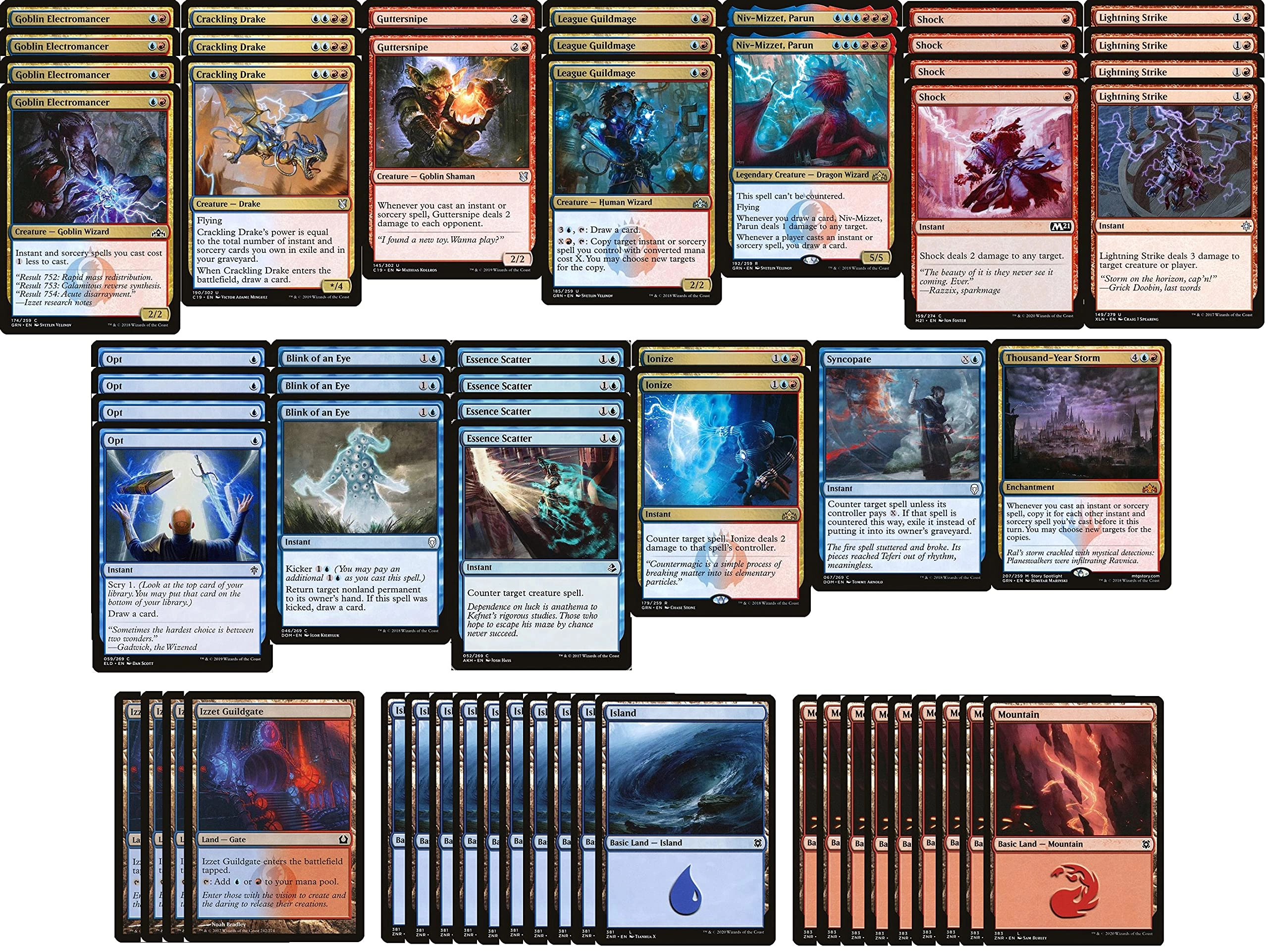 MTG Decks & More Izzet Counter/Burn - 60pcs