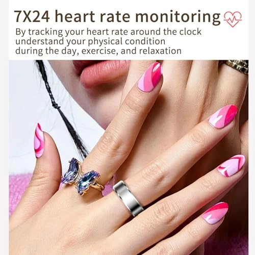 Smart Ring - Heart rate monitor Blood oxygen saturation Sleep Monitoring