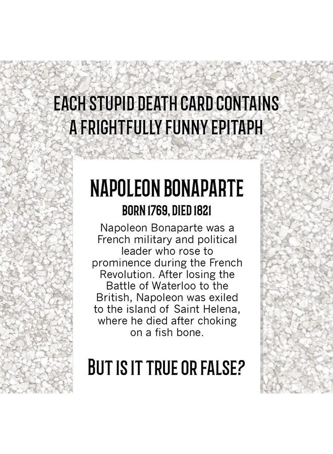 Stupid Deaths - 1 piece English Ages 12 & Up