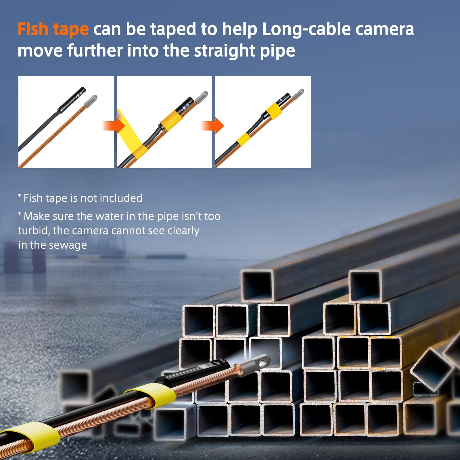 Triple Lens endoscope - 50FT