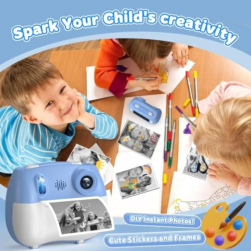 Instant Print Camera - 32GB Pink 1080P