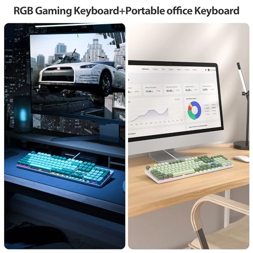 NKRO Mechanical Gaming Keyboard - QWERTY Wired