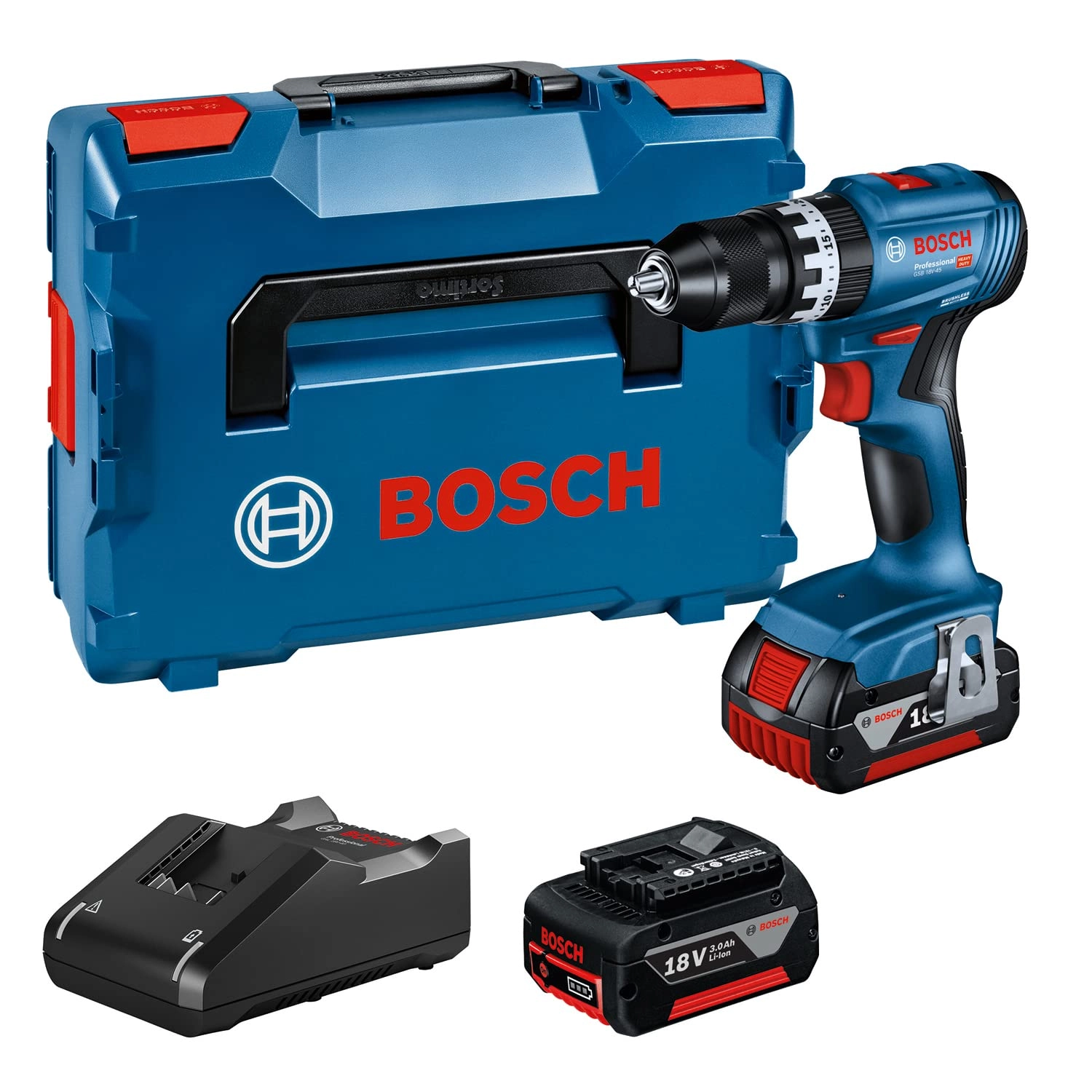 Bosch GSB 18V-45 - 2x 3,0Ah