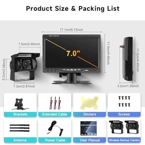 Rearview Camera - Night Vision Wired 1080P