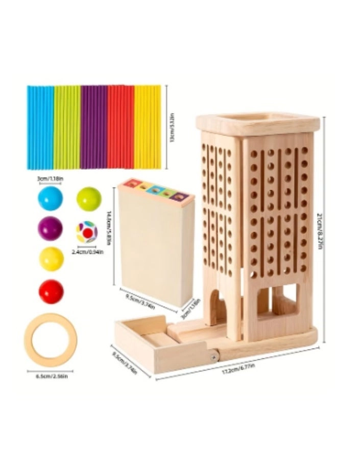 3-in-1 Wooden Board Game - 3+