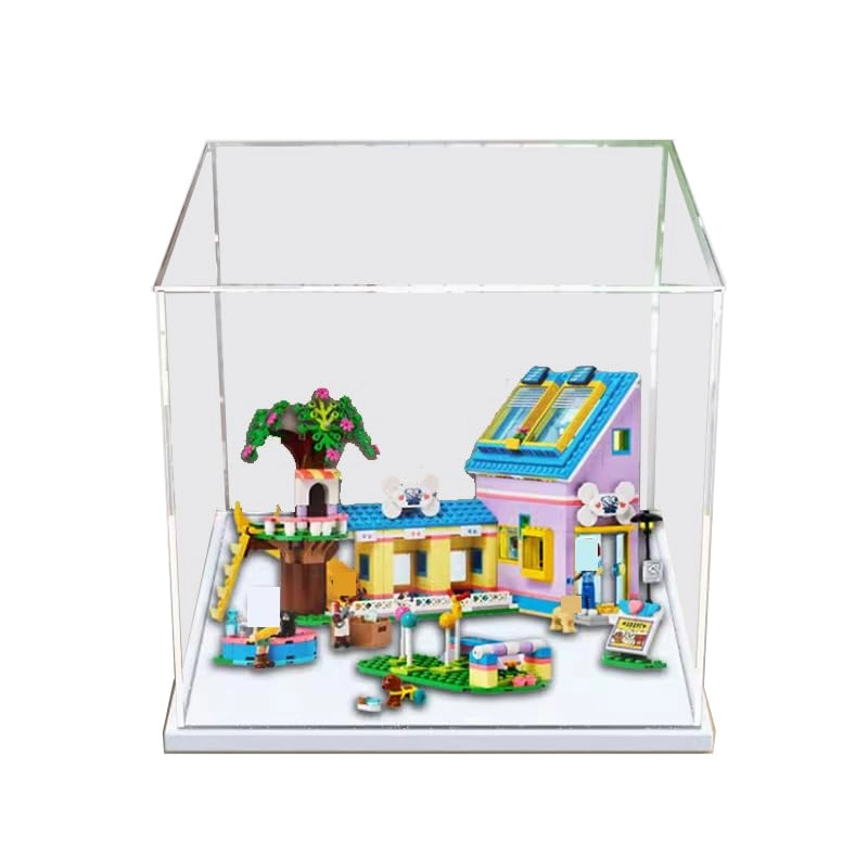 HCAEIOFJ Clear Acrylic Display Case - Dog Rescue Center Lego Friends
