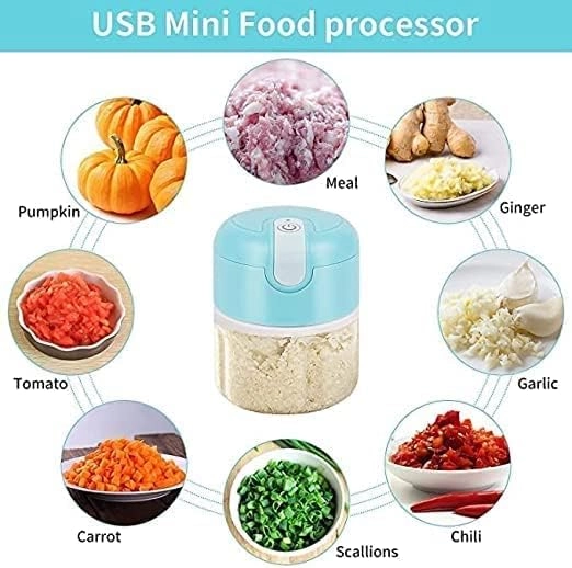 Mini Electric Garlic Chopper - 250ml 37W