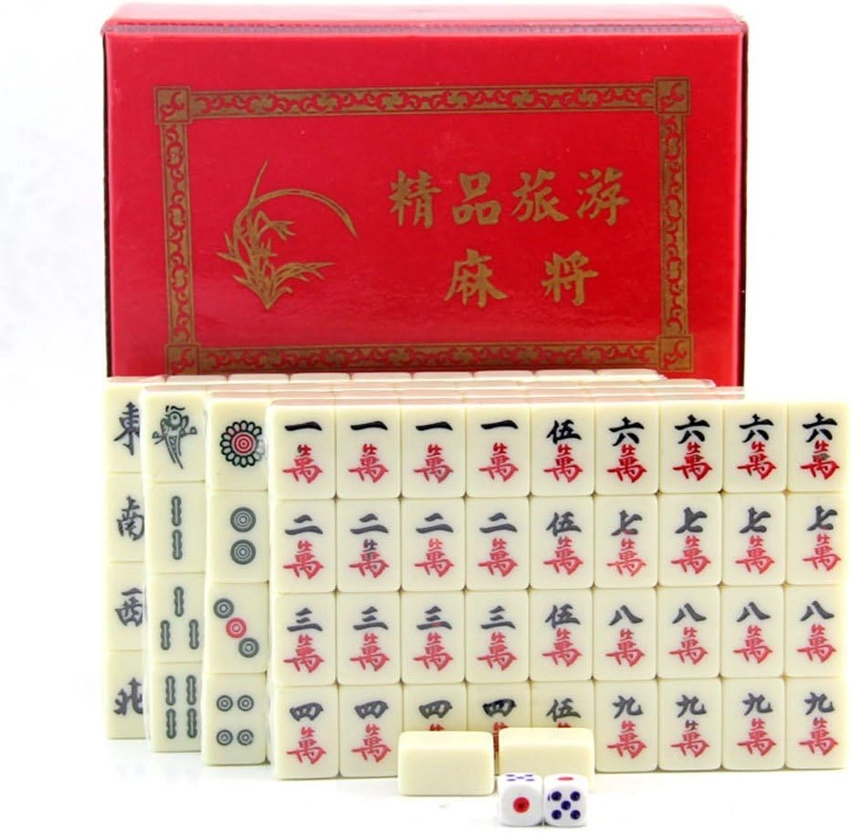 Chinese Mahjong - 144 Tiles Travel Set