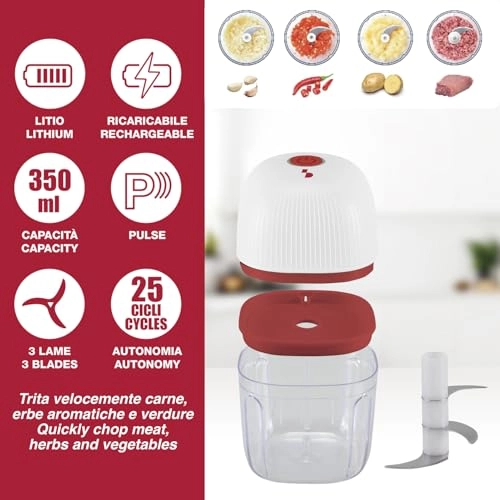 Mini Chopper - 350 Milliliters RECHARGEABLE