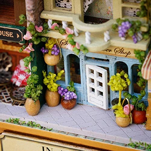Miniature Dollhouse Assembly Kit - Happy Street Corner