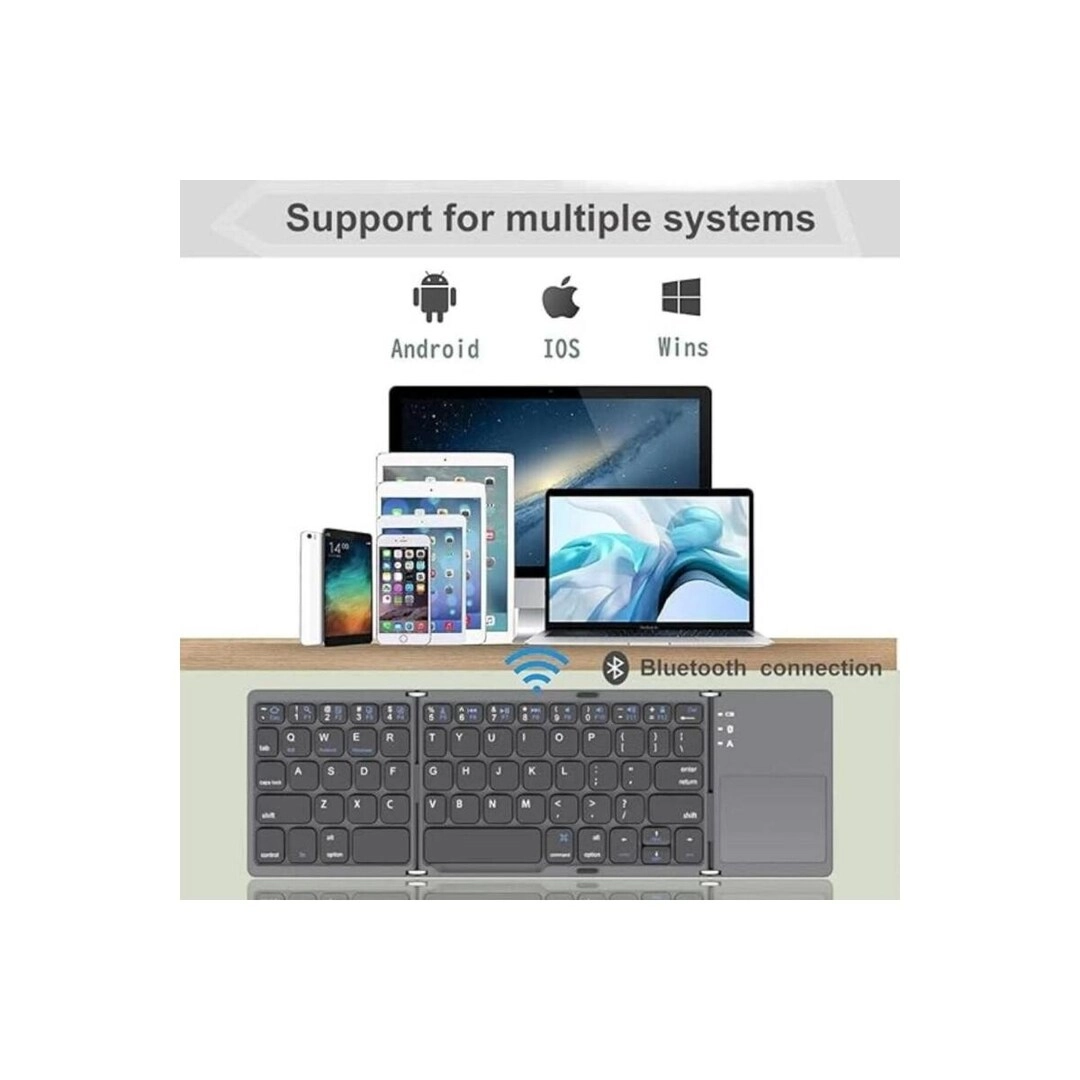 Foldable full-size Bluetooth keyboard - Wireless