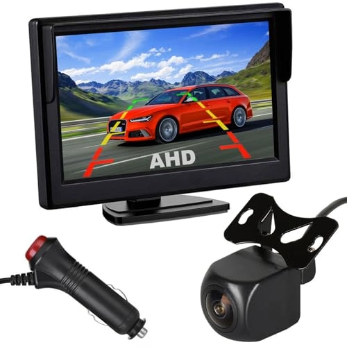 5 Inch AHD Monitor + AHD Car Rear View Camera - 1920 x 1080P Night Vision