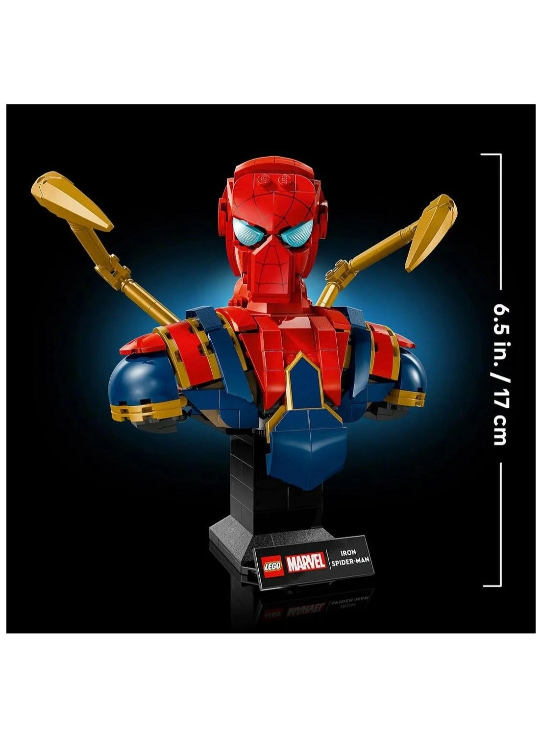 Marvel Iron Spider-Man Bust (76326) - Display Model includes Minifigure