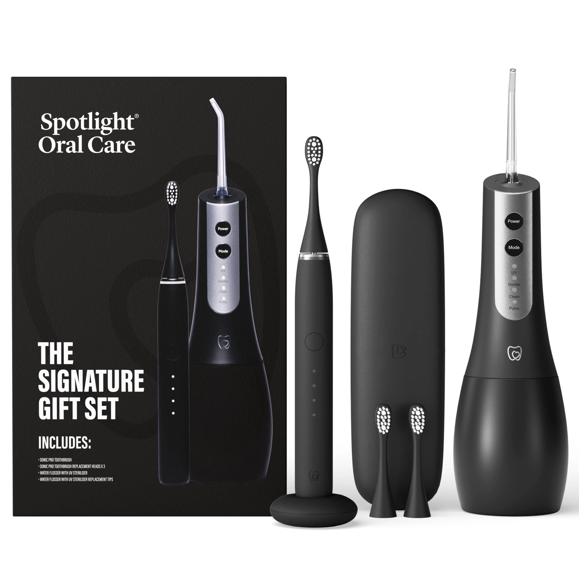 Sonic Pro - Electric Toothbrush + Water Flosser - UV-C Sterilisation