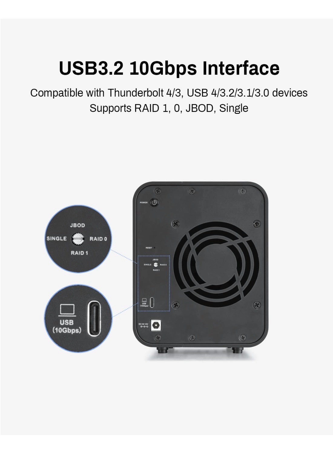 D2-320 - USB 3.2 Gen 2 SATA 3.5 and 2.5 inch
