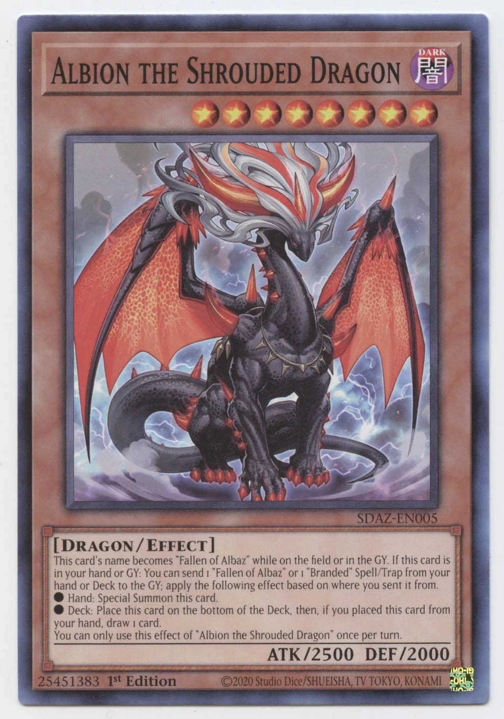 Yu-Gi-Oh! Albion The Shrouded Dragon - Dragon - Structure Deck: Albaz Strike - Common 1st Edition (SDAZ-EN005)
