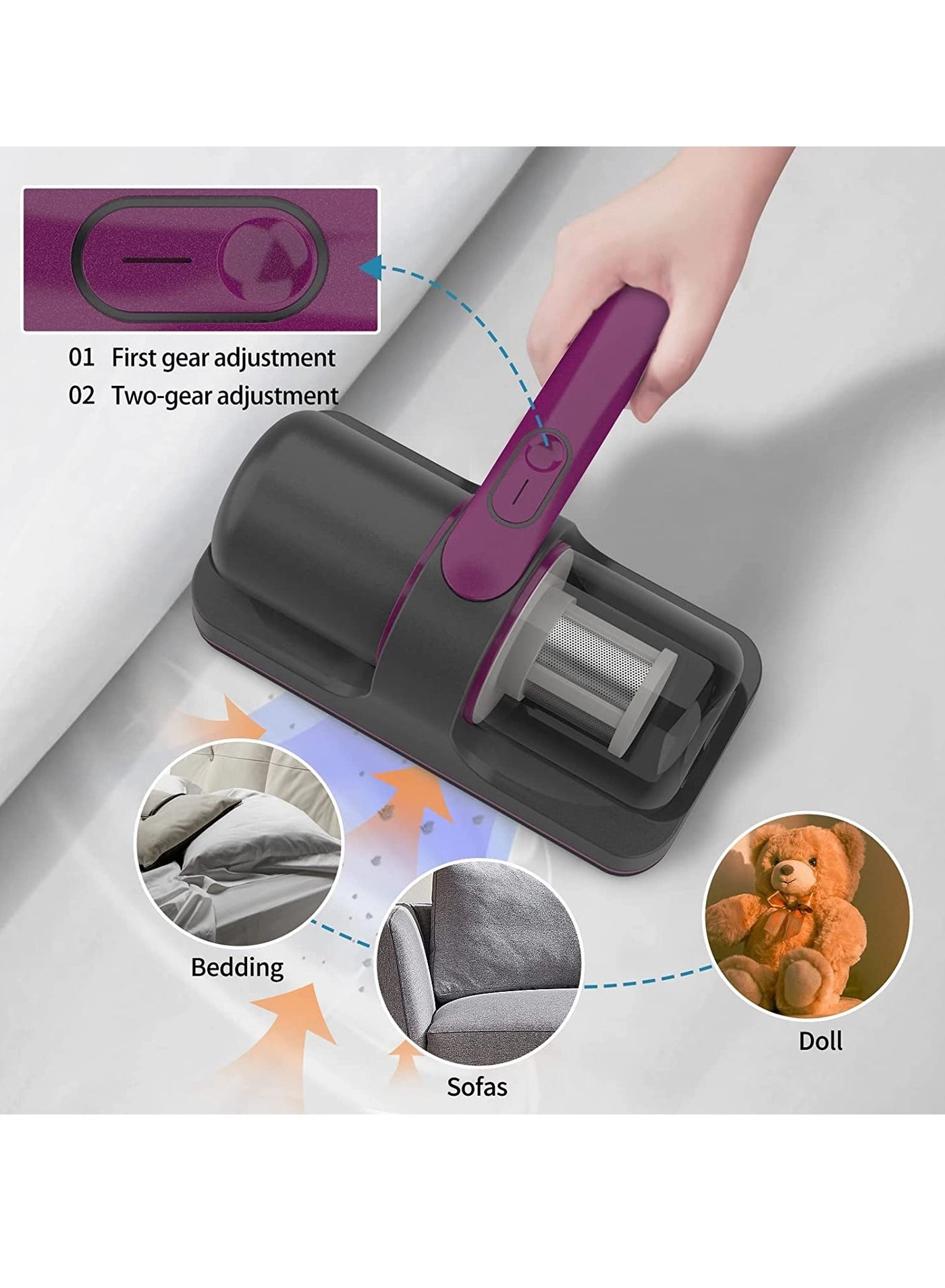 Bed Vacuum Cleaner - UV-C Cordless 55W