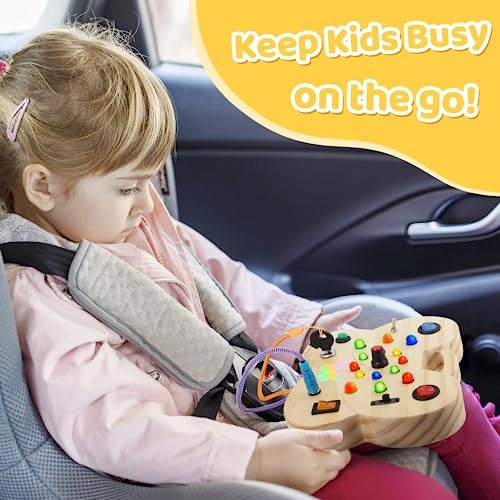 Montessori Toddler Busy Board - Butterfly 15 LED 3-4 years+