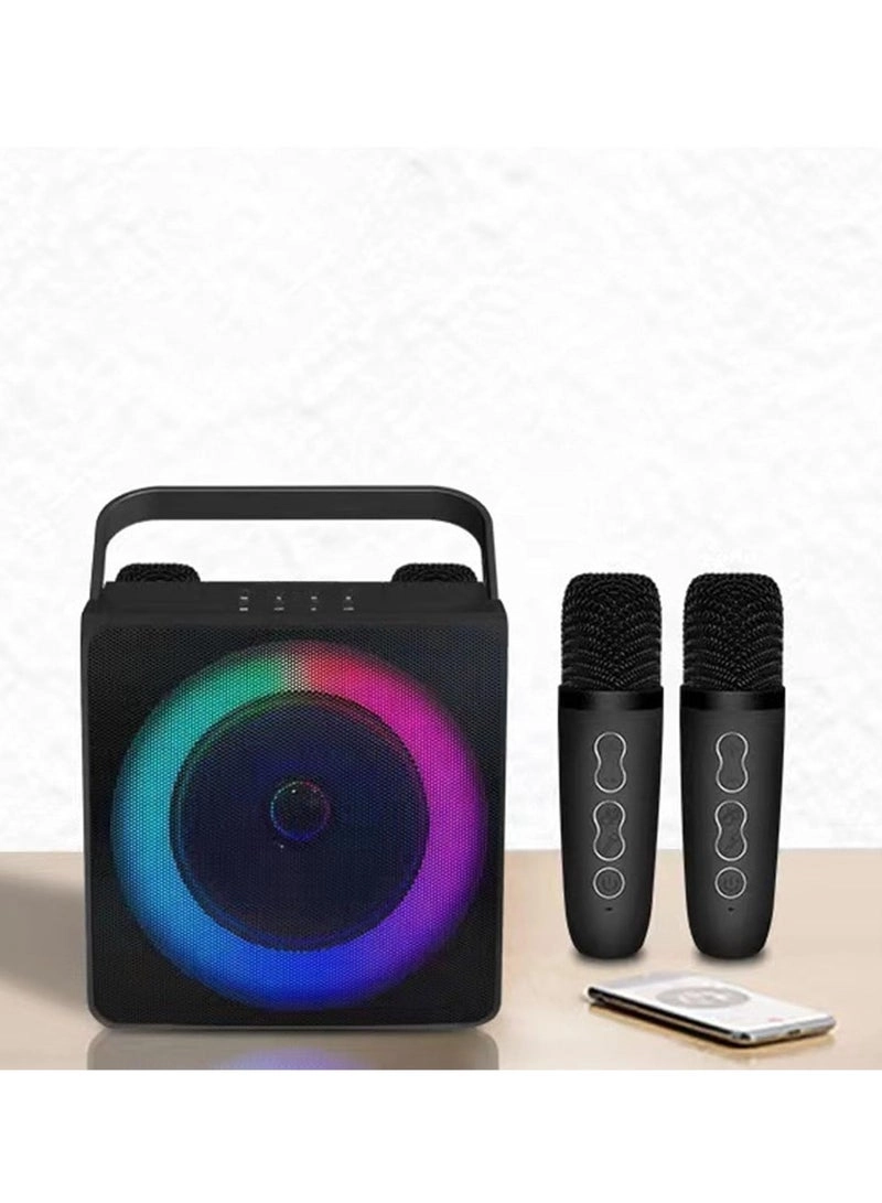 SD-508 - Mini Karaoke Bluetooth Speaker LED Lights Built-In Microphone