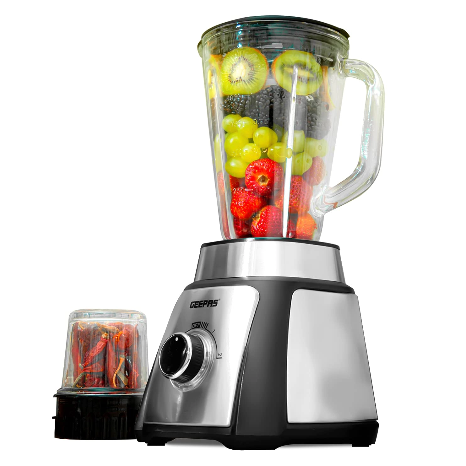 GEEPAS 2 In 1 Blender - 500W