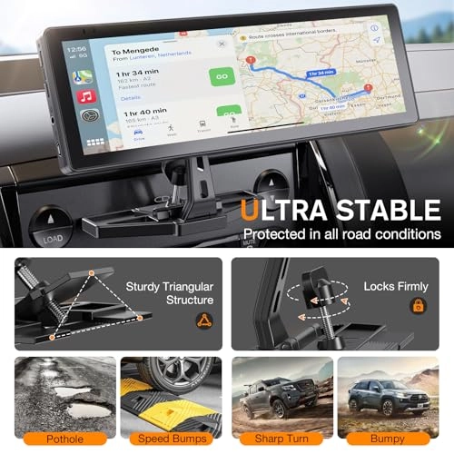 Extended Arm CD Slot CarPlay Screen Mount