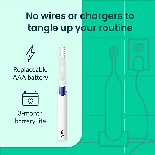 Sonic Toothbrush - Timed Replaceable Head 3 Month Battery Life