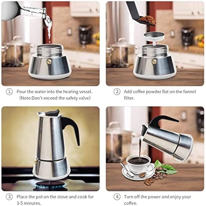 Stovetop Espresso Maker - 200Ml