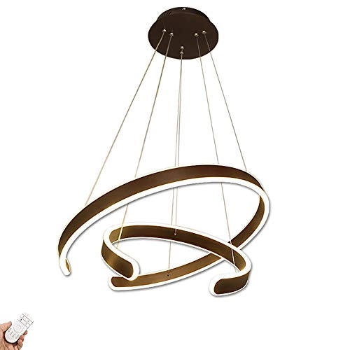 Nordic Ring Chandelier - LED 40+60cm Coffee colour