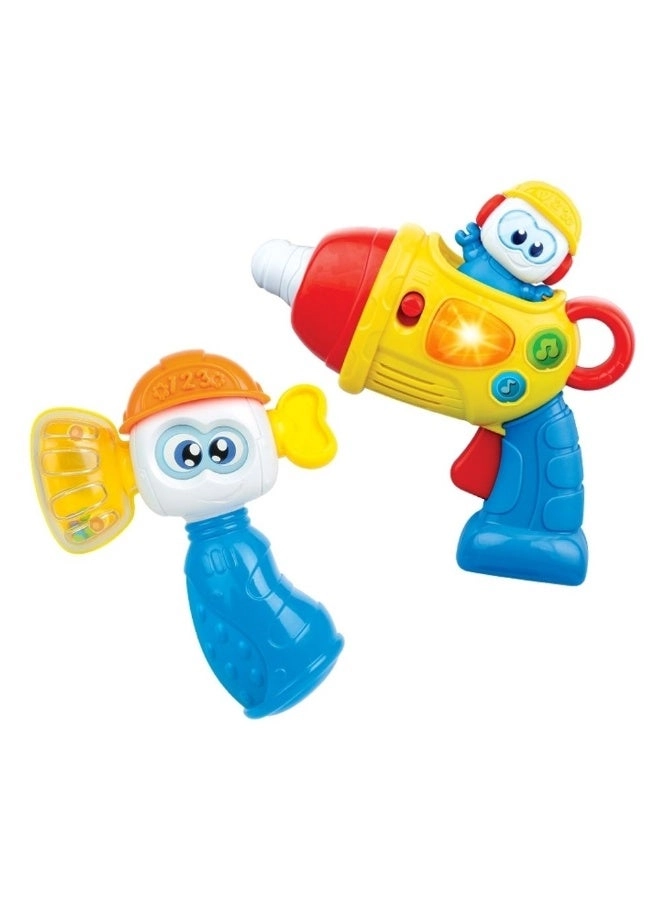 Robot Hammer + Robot Drill - Suitable for children aged 6 months and above.