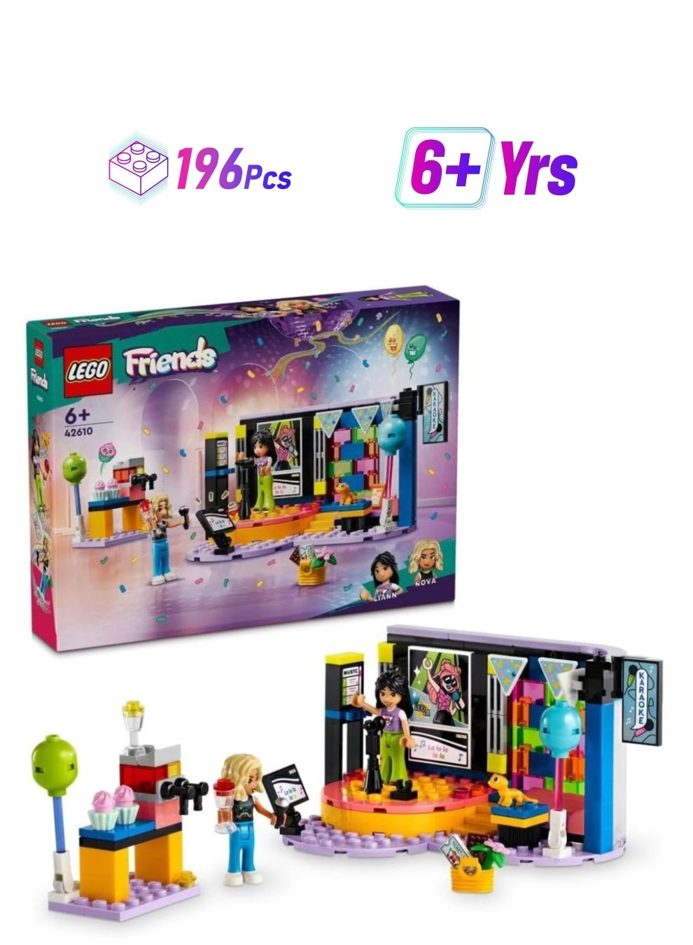 LEGO Karaoke Music Party - Friends - Nova + Liann + Pet Gecko (42610) 3 pcs