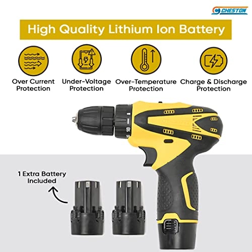 Cordless Drill Driver Kit - 1200mah/ 1500mah 12v dc
